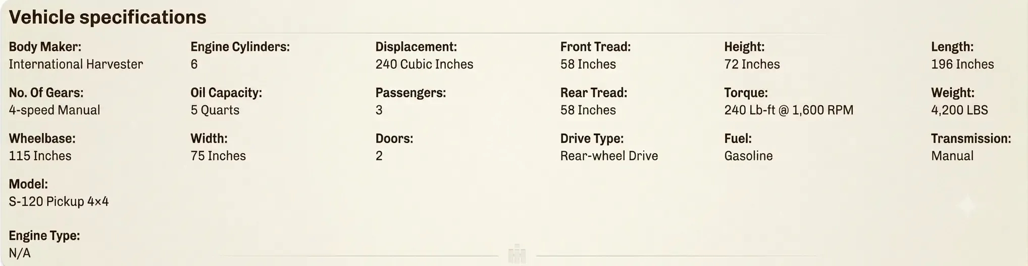 Truck vin decoder preview