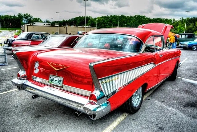 Classic Chevrolet at car restoration shows
